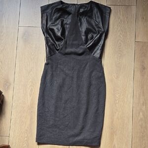 EVE GRAVEL Elegant Black and Grey Sleeveless Dress SIZE XS